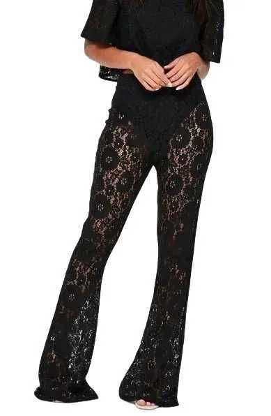 Spodnie MISSGUIDED koronka goth killstar