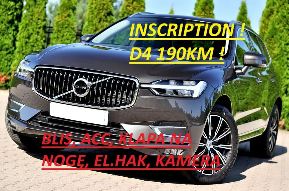 Volvo XC 60 EKSKLUZYWNE *Blis *ACC *El.Hak *Pamięć *Klapa na Nogę *1Wł *KHAKI !