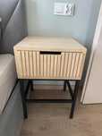 Szafki nocne Lectus Ratre 40x40 lamele, loft