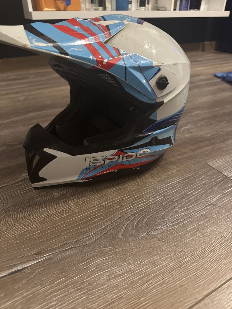 Witam sprzedam komplet na cross kask gogle strój