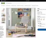 POANG – Poltrona Infantil IKEA – 40 Euros