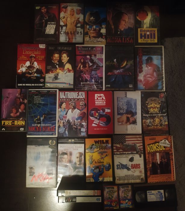 Kasety VHS zestaw pakiet