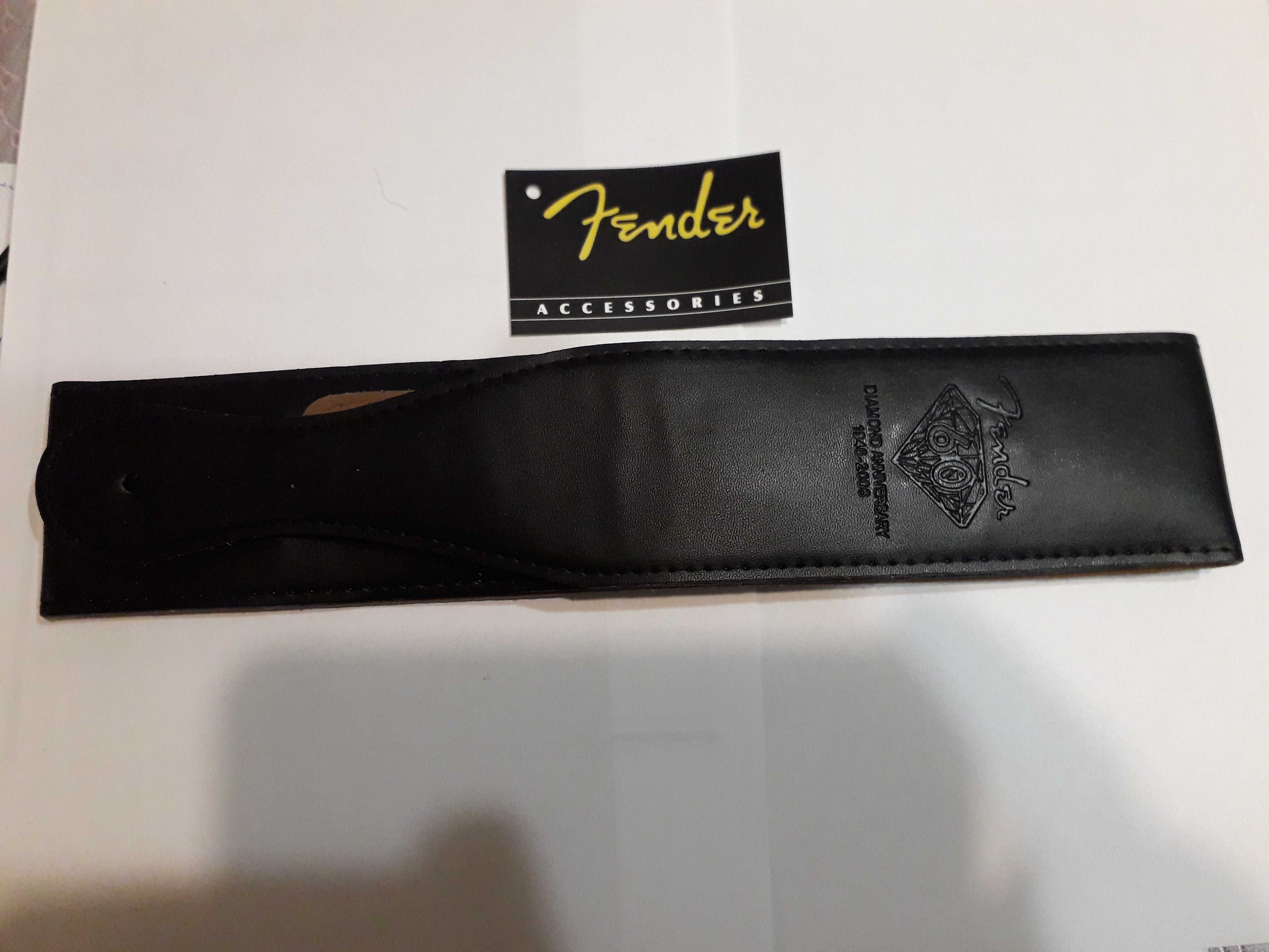 Z logo Fender pas, pasek skórzany do gitary elektrycznej lub innej