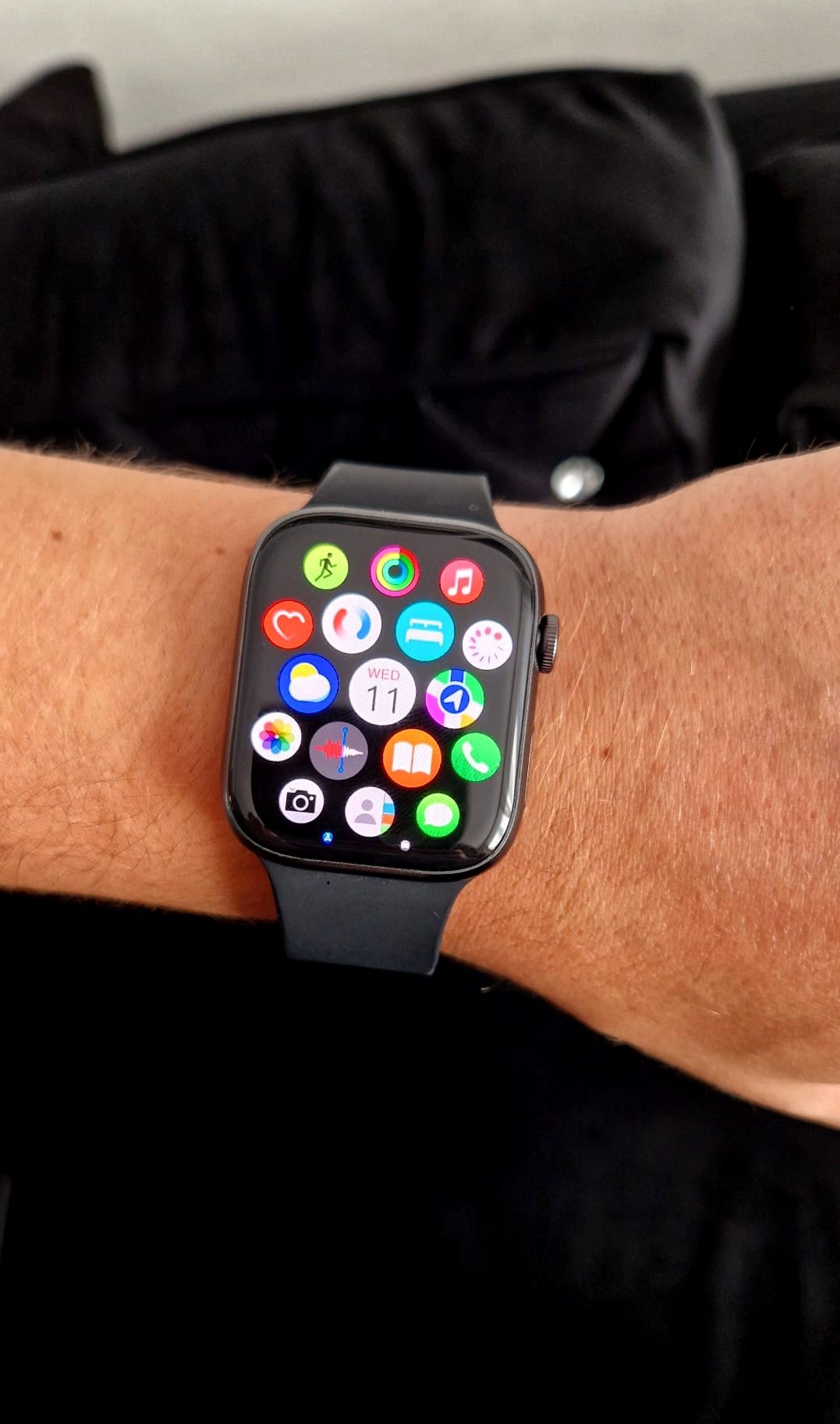 Smartwatch Microwear X czarny pasek