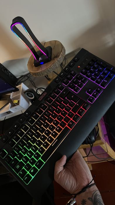 Teclado + Rato Gaming Krom Kaylos Rgb (Preto)
