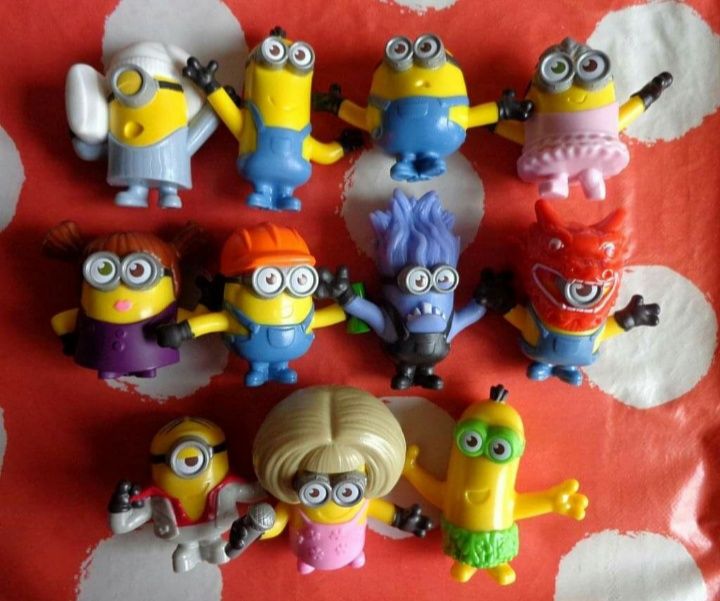 NOWY zestaw figurka figurki minionki happy meal mc donalds mcdonalds