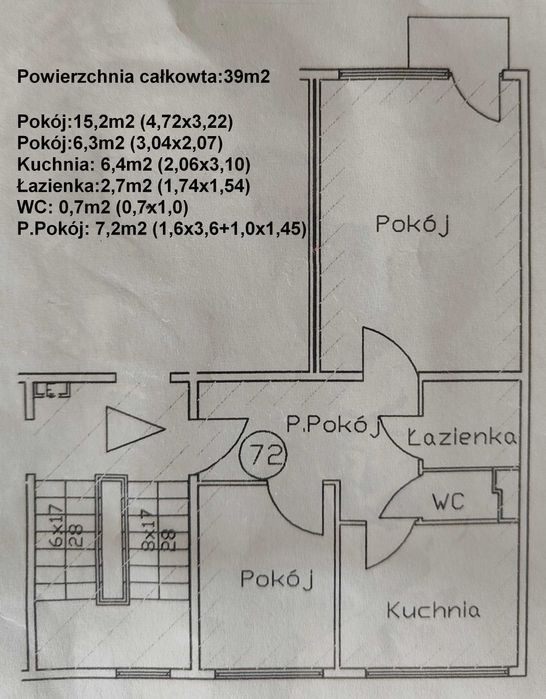 ++ Mieszkanie 39m2 Zduńska Wola ul. Osmolińska ++