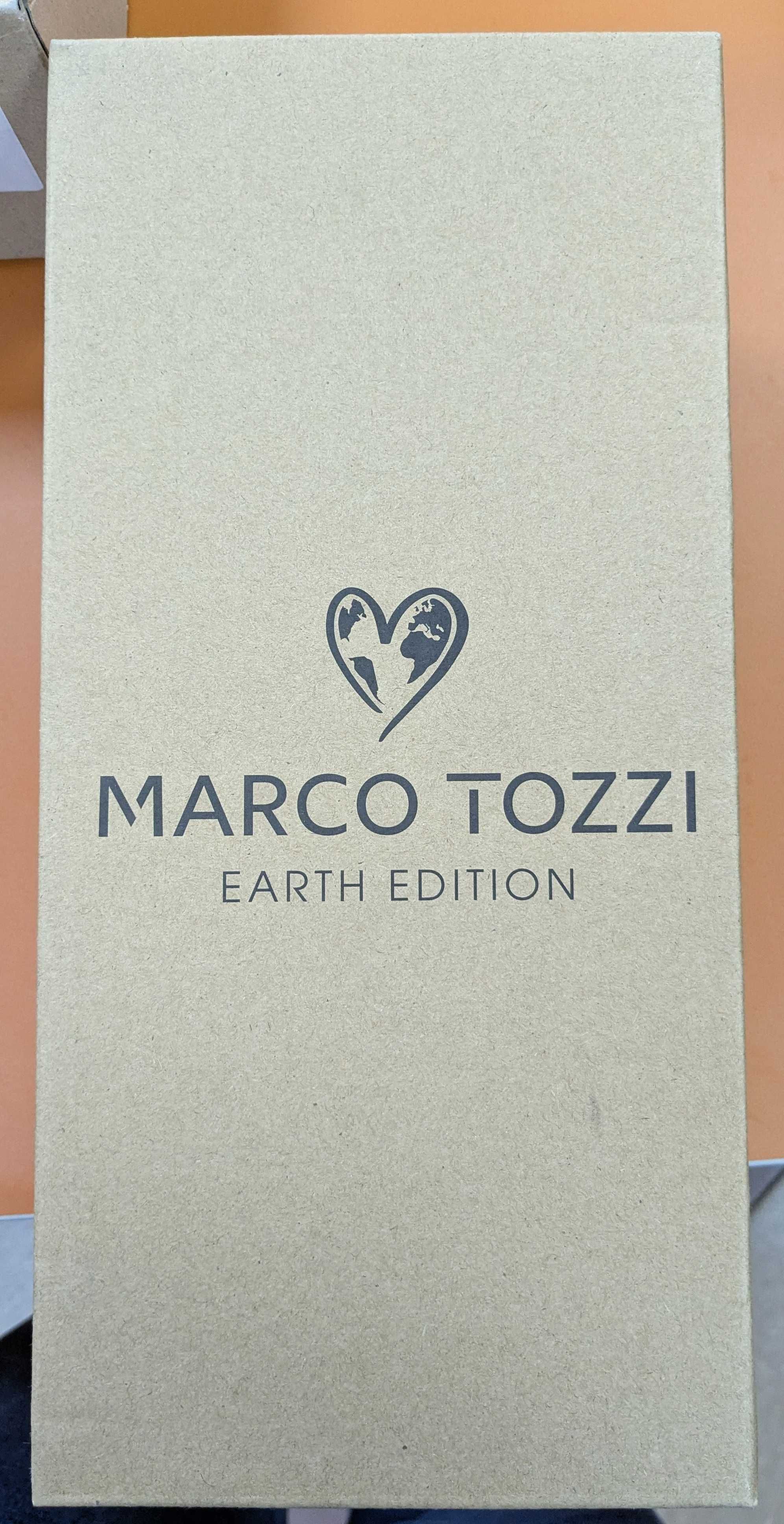 Japonki Marco Tozzi Earth Edition Salvia Comb kolor szałwiowy rozm. 37