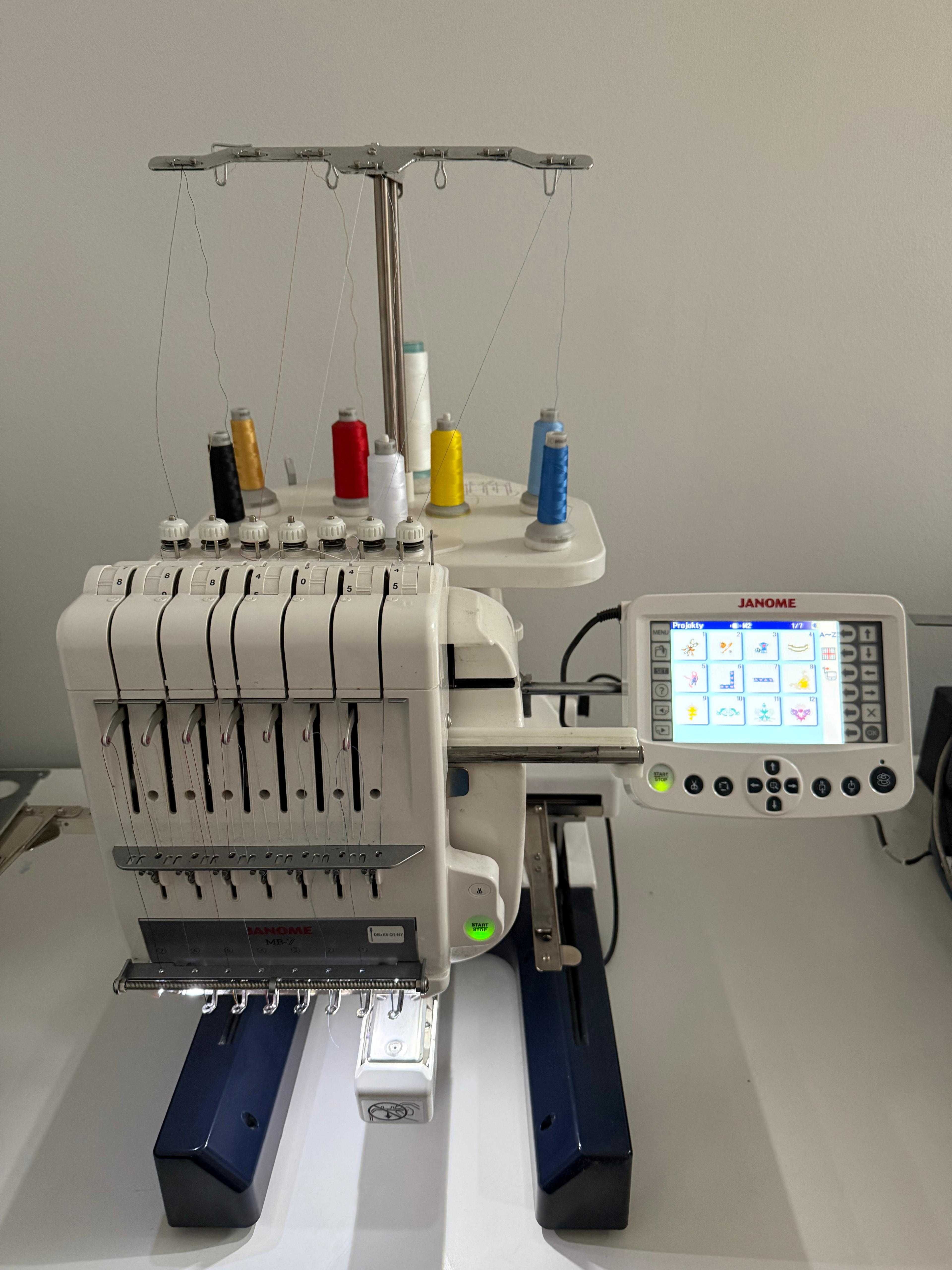 Hafciarka Janome MB-7 w idealnym stanie + oprogramowanie Wilcome