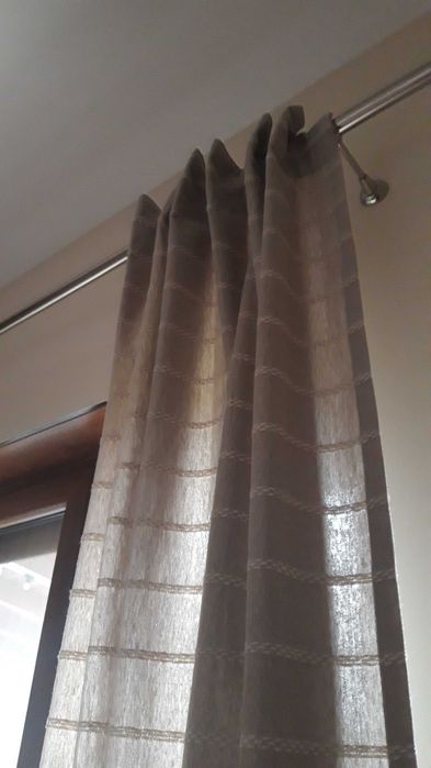 Zasłony beżowo  kremowe 145/300