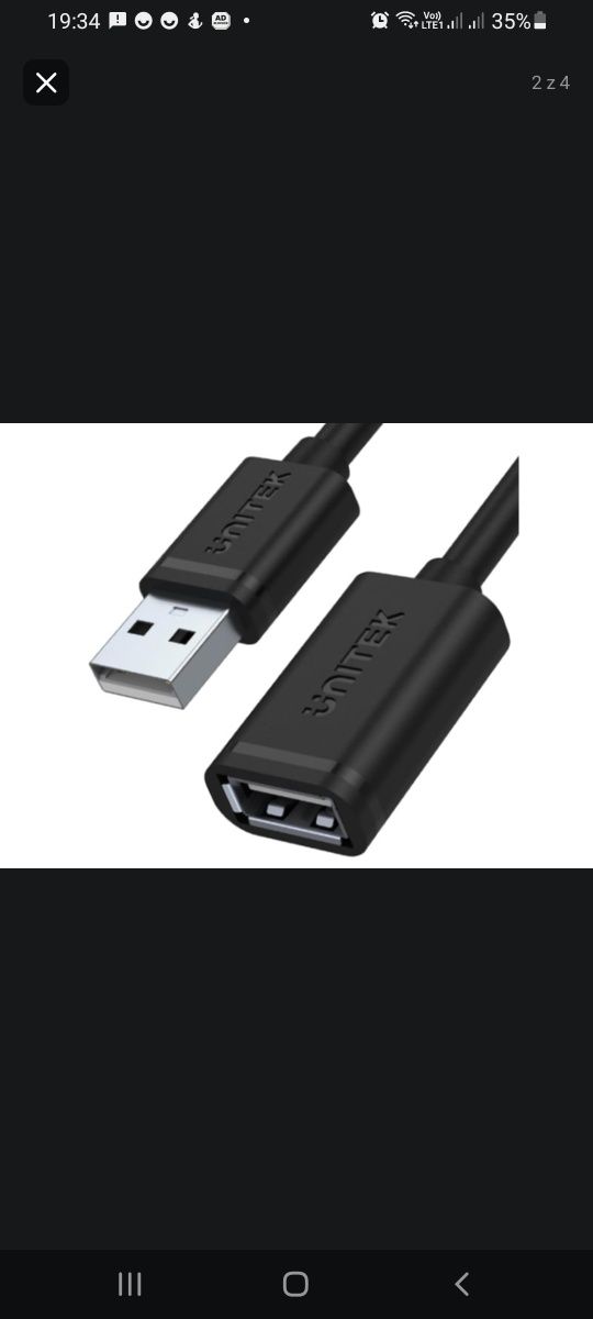 Przedłużacz  USB Unitek   - do telewizora laptopa komputer konsoli itp