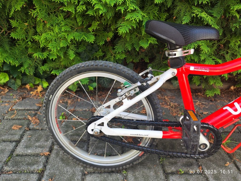 Woom 3 rower rowerek dla dzieci 16" cali wysyłka czerwony