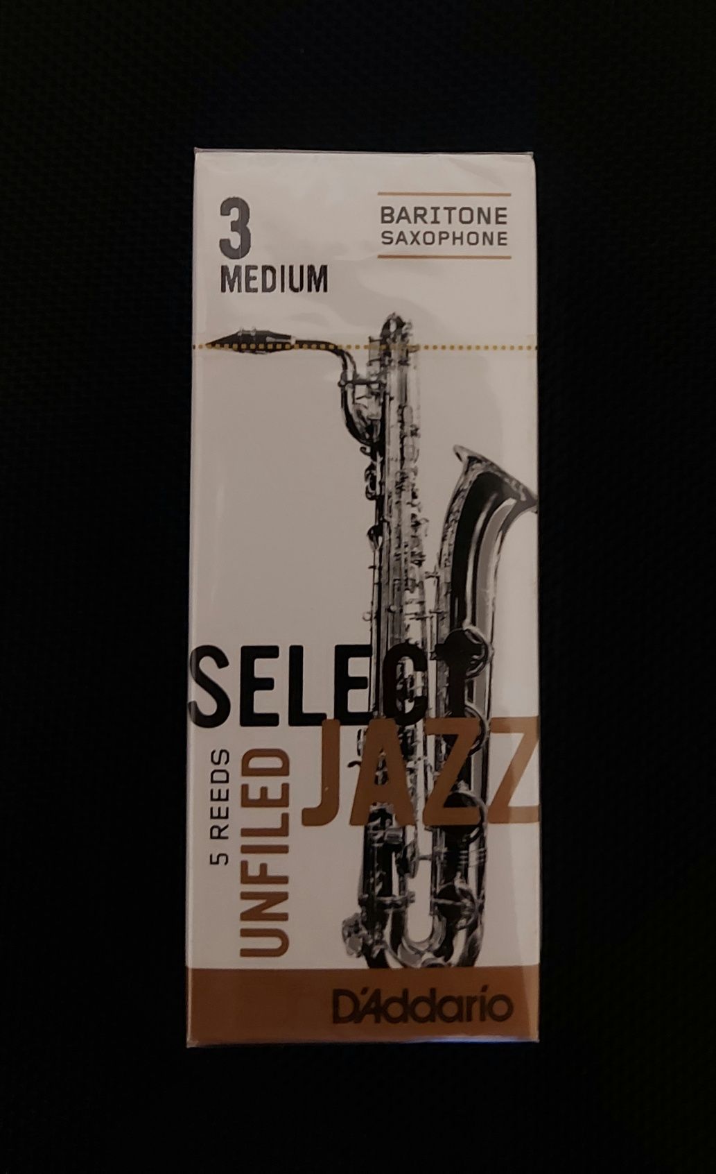 Stroiki Rico Select Jazz D'Addario 3S, 3M, 3H do saksofonu barytonowe