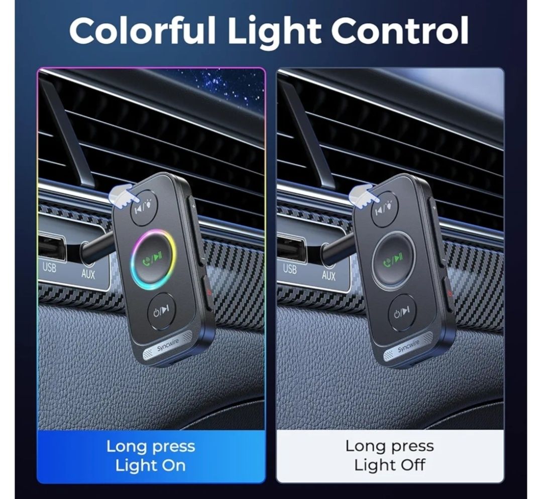 Syncwire Odbiornik Bluetooth 5.4 do samochodu