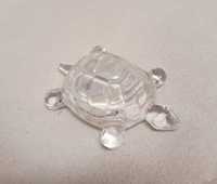 Szklany żółw figurka