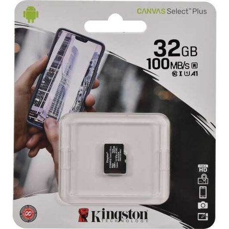 Карта пам'яті Kingston microSDHC 32GB Canvas Select Plus Class 10