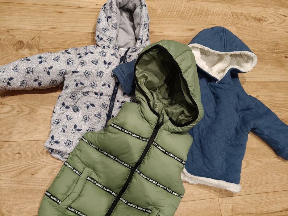 Kamizelka kurtka zimowa bluza dla chłopca roz 92