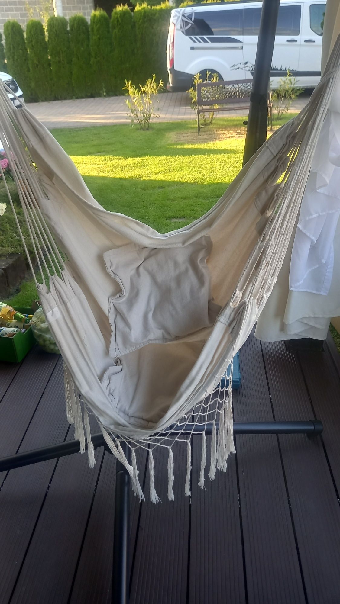 Huśtawka wisząca boho
