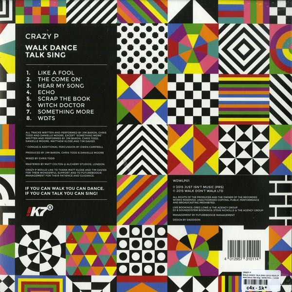 Crazy P* ‎– Walk Dance Talk Sing.  2 × Vinyl, LP, Album