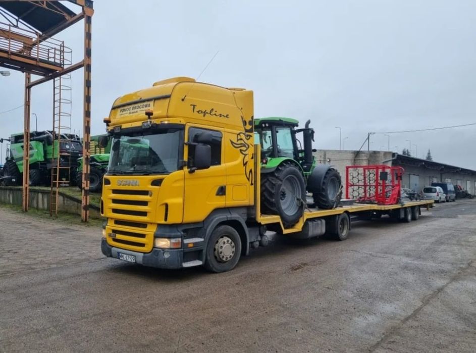 Transport  niskopodwozie maszyn rolniczych budowlanych łodzi itp