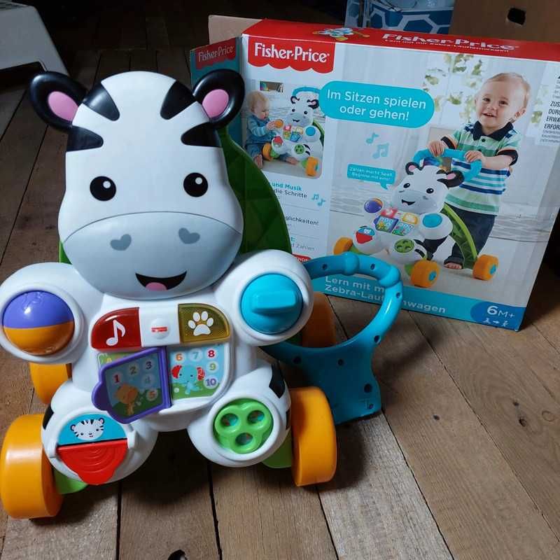 Jeździk, pchacz Fisher Price zebra