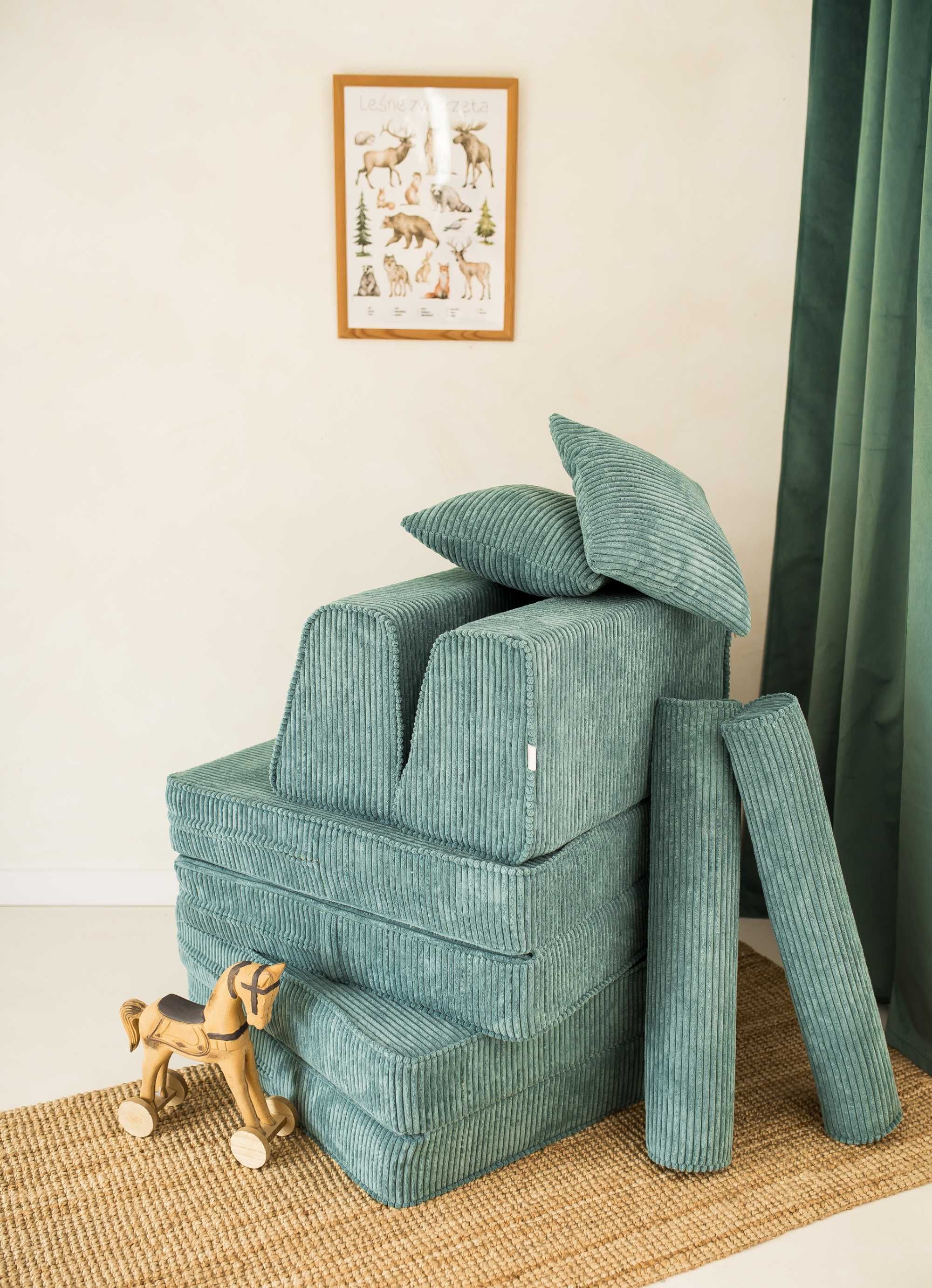 Sofa z pianki Nowoczesna Modułowa Kanapa dla dzieci