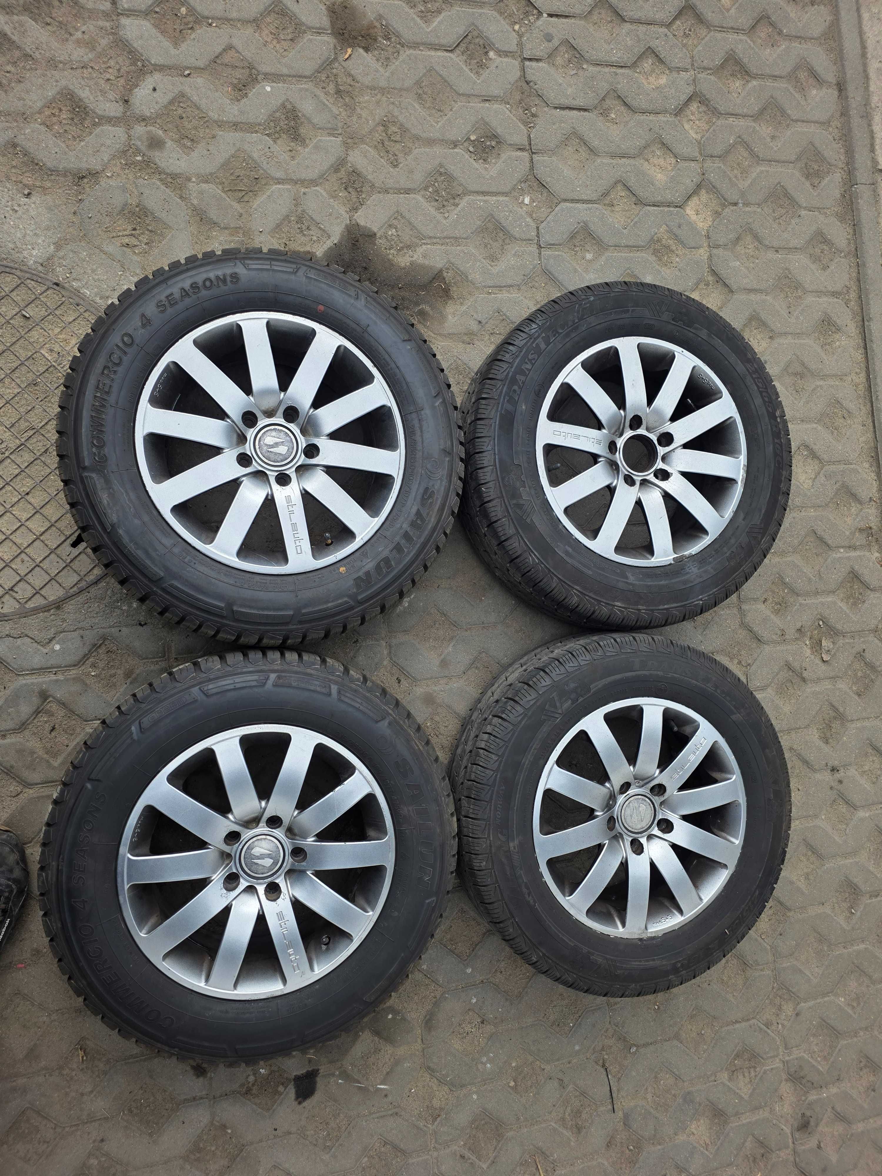 Komplet kół felg aluminiowych opon- Vivaro Trafic Primastar 215/65r16c