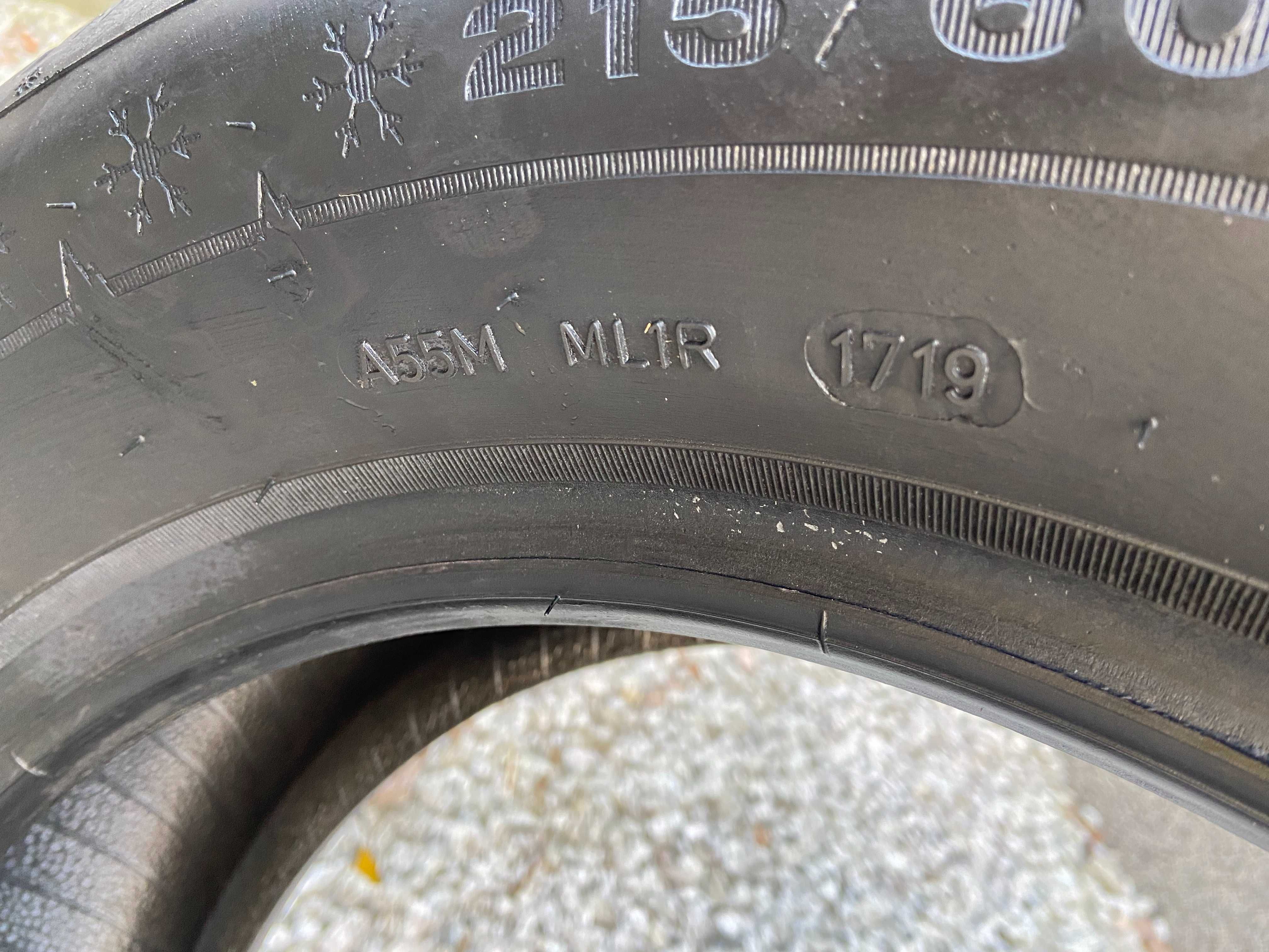 2x 215/60R16 Dunlop Winter Sport 5 Nowe DOT 2019