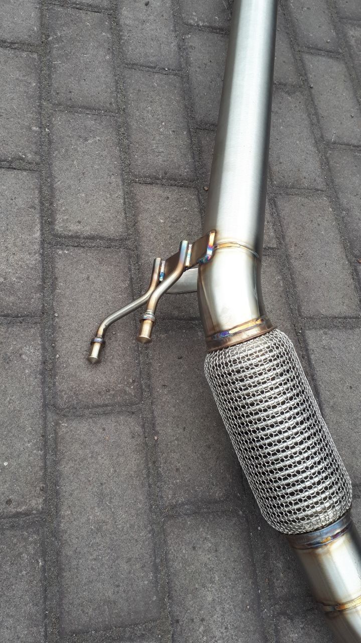 Даунпайп VW Passat CC B7 2.0 tdi Downpipe Passat Б7 CC HEAT SHIELD
