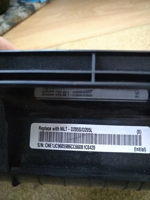 Лазерный картридж Samsung mlt-d205s/d205l не заправлен