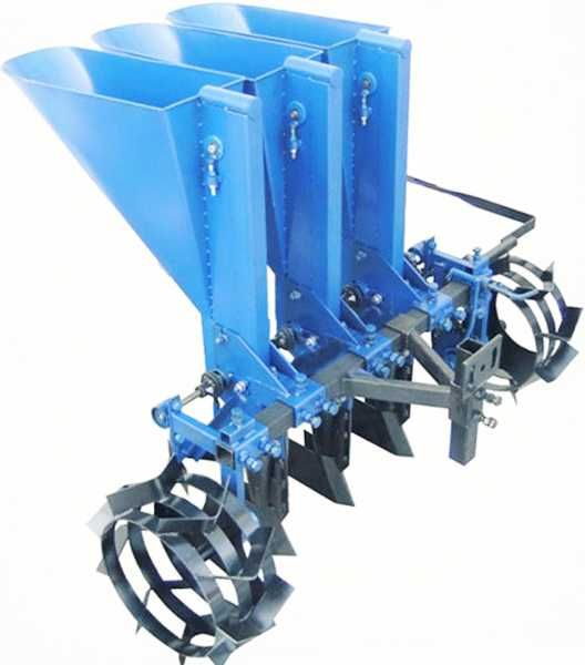 Часникосаджалка мотоблочна навісна ланцюгова рядна саджалка часнику