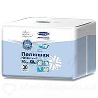 Пелюшки КОМПАКТНІ 60х60см, 40х60см, 90х60см "Білосніжка", 30 шт,120 шт