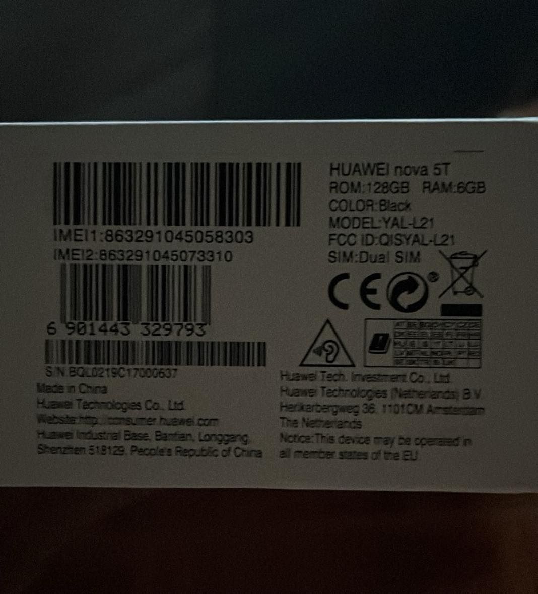 Huawei nova 5T ta em bom estado com capa e plicula de ecram e carregad