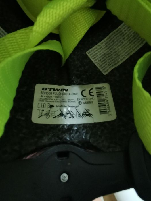 Kask rowerowy dziecięcy btwin rozmiar 44-49