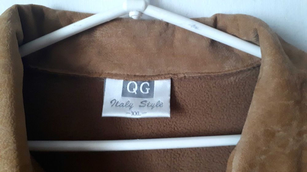 kurtka jesienna damska L/XL eko zamsz