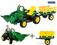 JOHN Deere koparka traktor PRZYCZEPKA Peg Perego dla dzieci