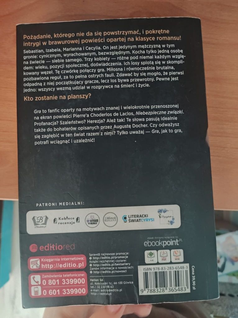 Książka Gra Augusta Docher