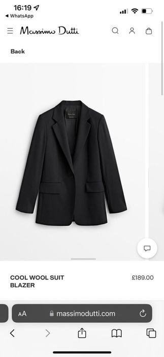 Вовняний костюм massimo