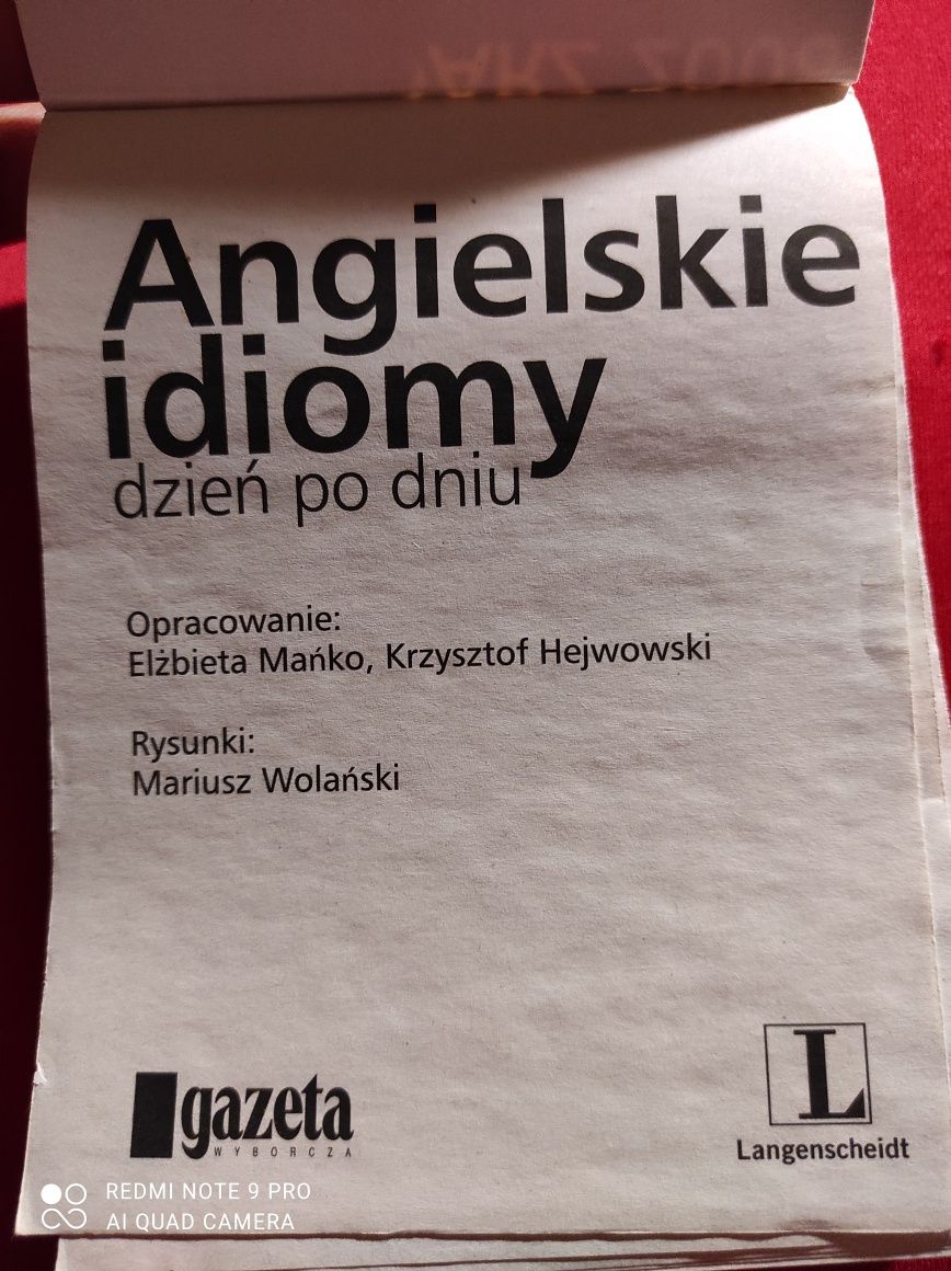 Angielskie idiomy dzień po dniu