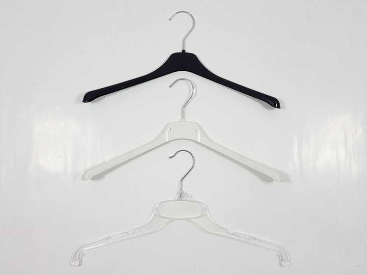 WIESZAKI odzieżowe do szafy, sklepu, garderoby cena za 10 sztuk.
