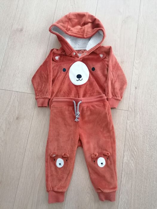 Komplet welurowy chłopięcy