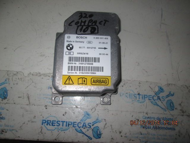 Modulo Airbag 65776912755 0285001458 BMW E46 COMPACT 2001 BMW E46 COUPE 2001 320I 165CV 0P