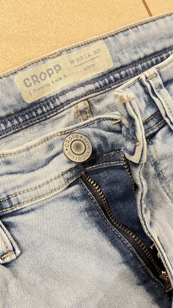 Spodnie jeans dżinsy Cropp slim 30/32