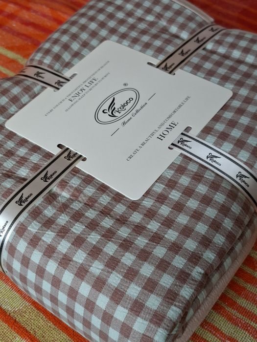 Двоспальний комплект постільної білизни з мусліну. Наволочки 70×70 см.