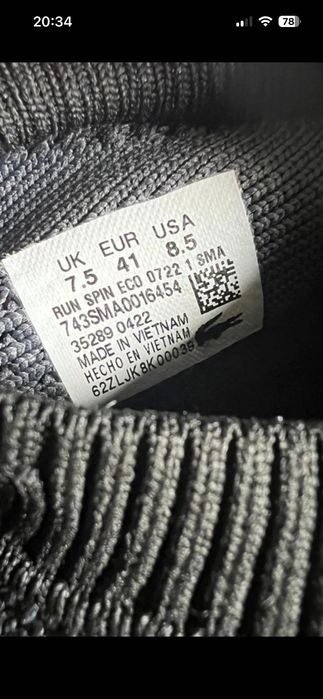 Sneakersy Lacoste run spin ego