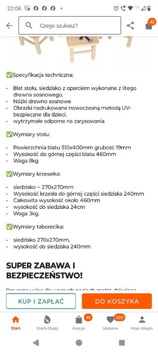 Stolik dziecięcy z krzesełkami