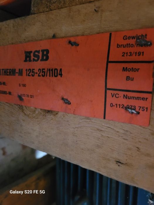 Pompa obiegowa KSB etatherm m125-25/1104( Nowy Stan )