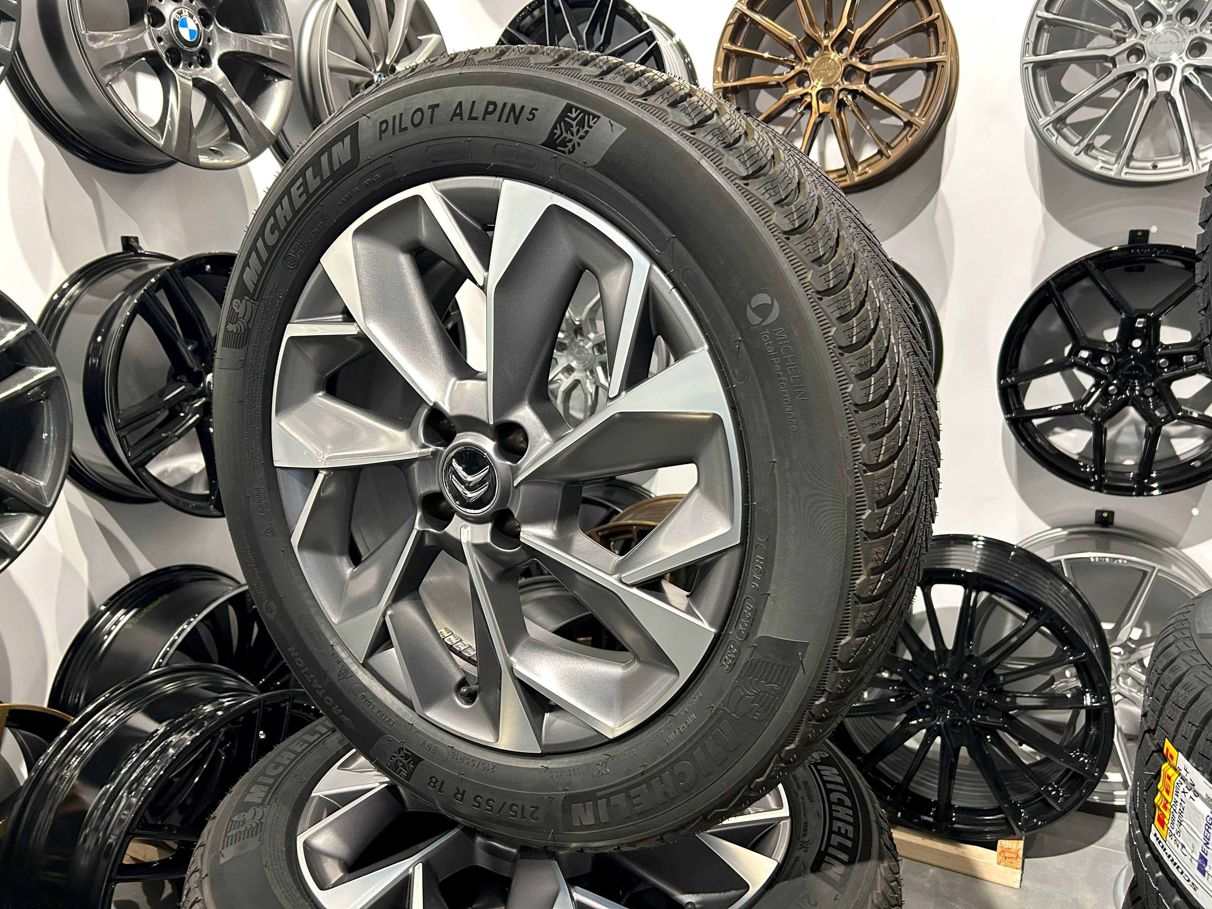 Oryginalne koła zimowe 18 4x108 ET35 Citroen DS3 Cross Opel Mokka II