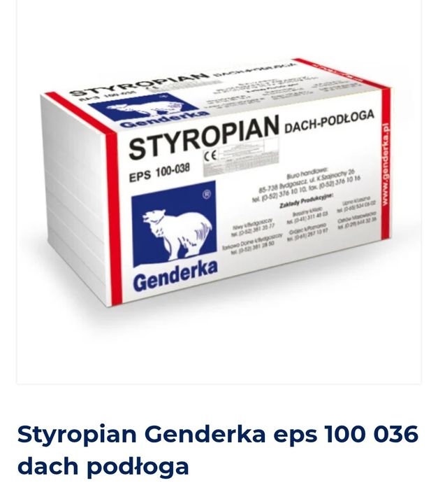 Styropian EPS 100 Genderka 6cm 65m2