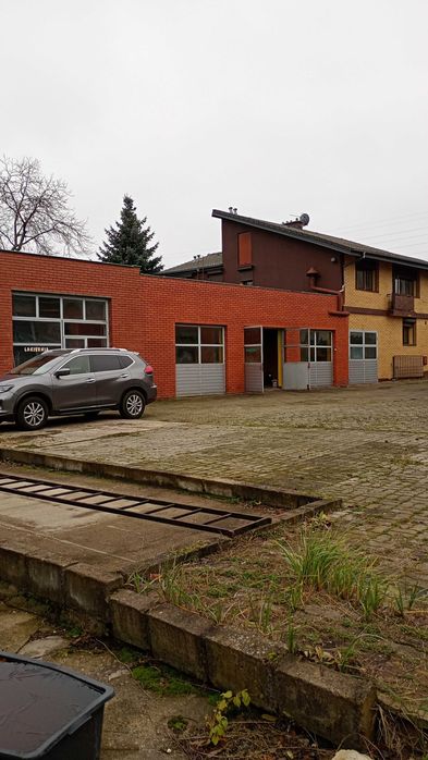 2 warsztaty samochodowe lakiernia i dom piętrowy